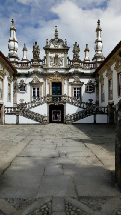 a building with a staircase