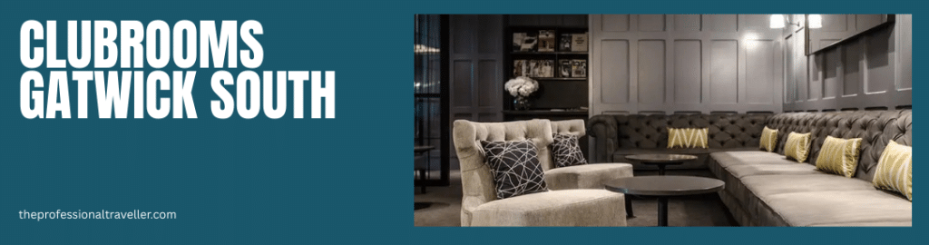 priority pass lounges gatwick image showing silver sofa seating and small white chairs with black round tables