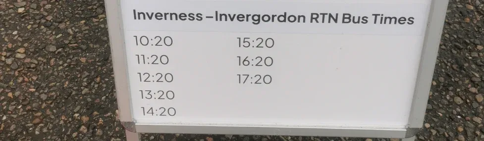 invergordon to inverness return bus times