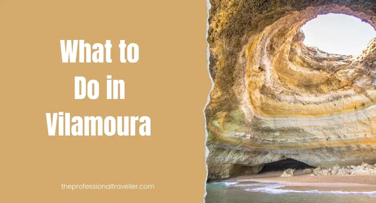what to do in vilamoura featured image showing benagil cave