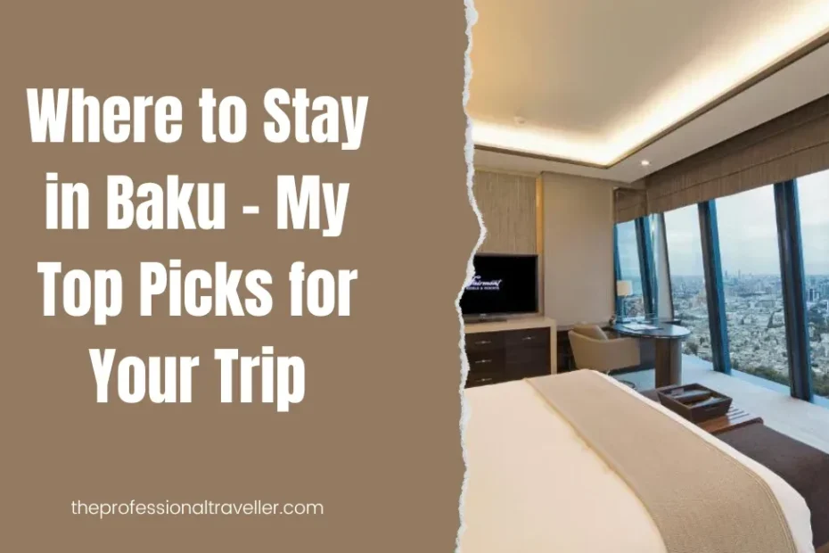 where to stay in baku featured image showing sea view from fairmont hotel