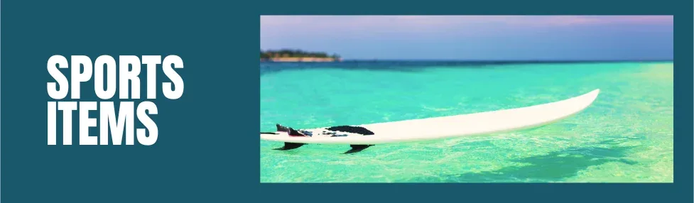 baggage allowance easyjet post image showing surfboard floating in clear ocean water