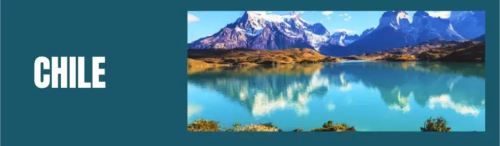 where is it 20-25 degrees in january post image - chile lake district showing mountains in the background