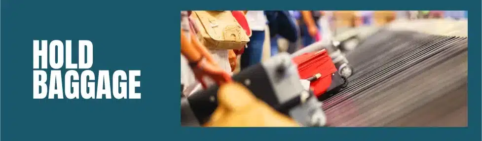 easyjet baggage size hold luggage image showing suitacases being collected from airport luggage belt