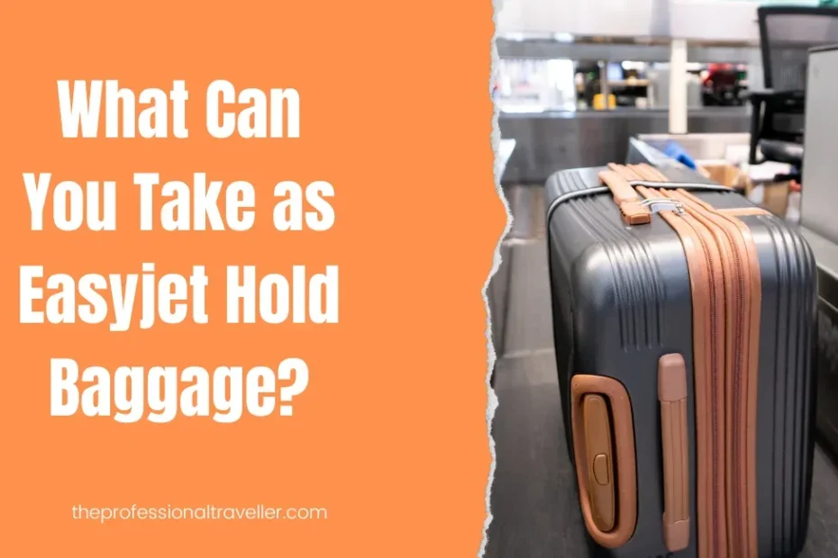 easyjet hold luggage featured image showing suitcase on luggage belt