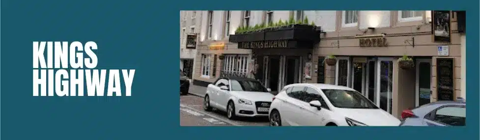 inverness hotels city centre image showing the kings highway from across the street