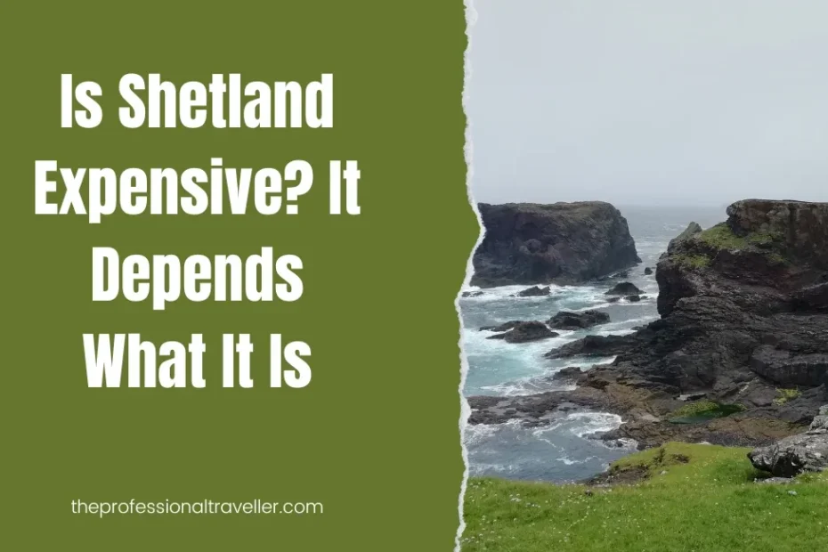 is shetland expensive featured image showing cliffs