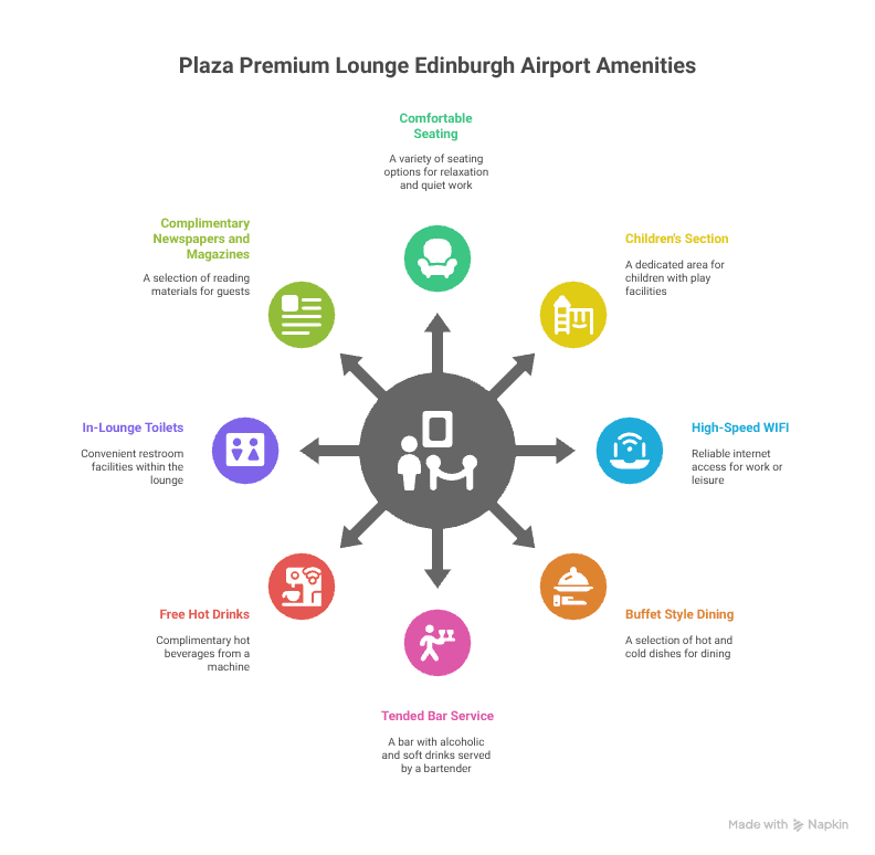What Does Lounge Access at the Plaza Premium Gatwick North Include visual selection 1