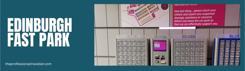 edinburgh airport fast park image showing key collection point and key safes