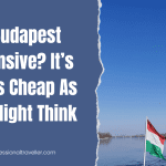 is budapest expensive featured image showing danube river and hungarian flag