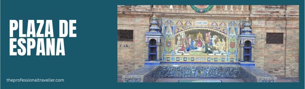 is seville worth visiting image showing plaza de espana bench
