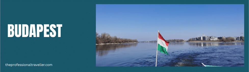 when to visit budapest image showing hungarian flag over the river danube