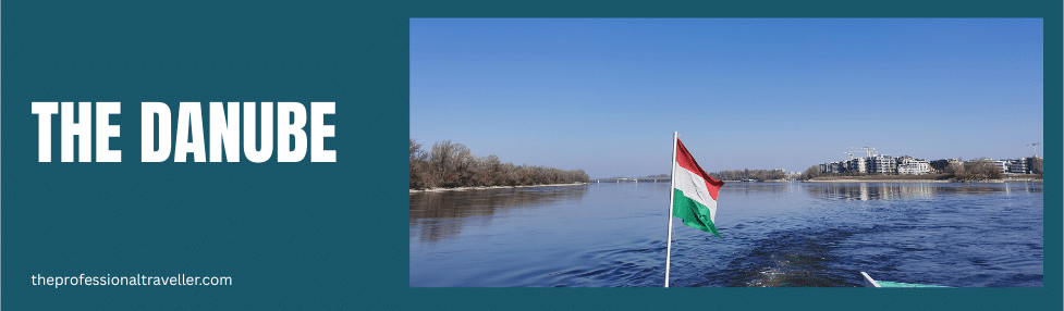 budapest travel guide image showing budapest flag flying on the danube river