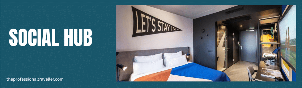 where to stay in vienna image showing the social hub hotel