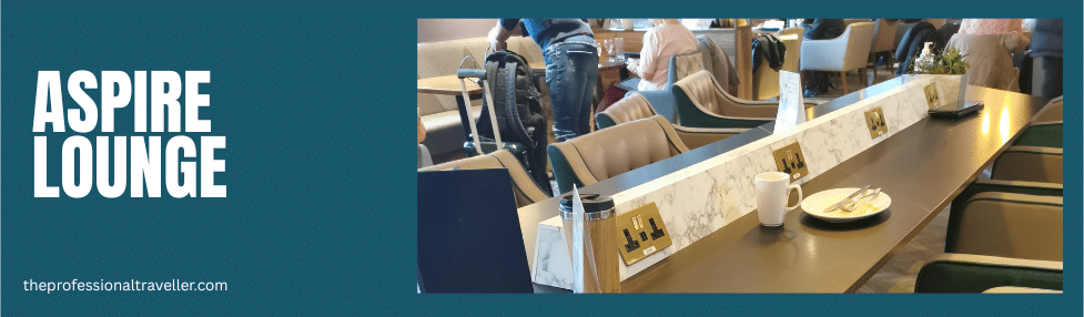 edinburgh airport lounges aspire lounge showing worktable