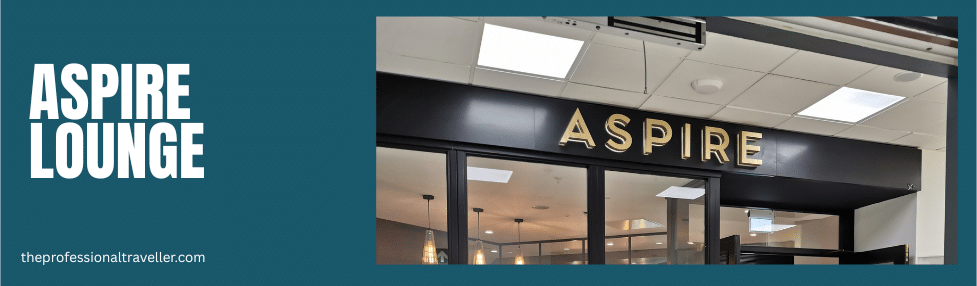 best edinburgh airport lounge for nervous flyers image showing the entrance to the aspire lounge