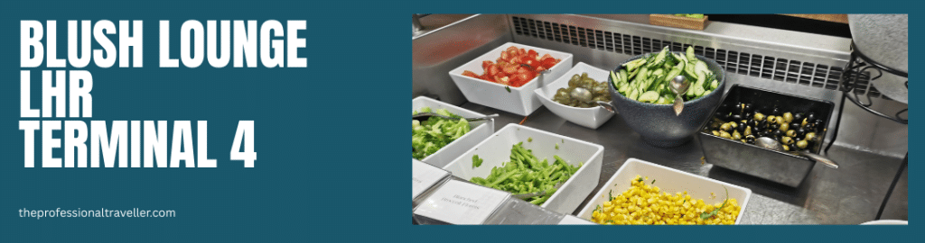 blush lounge image showing salad selection with tomato salad, chilli, salad, olives, sweetcorn and broccoli