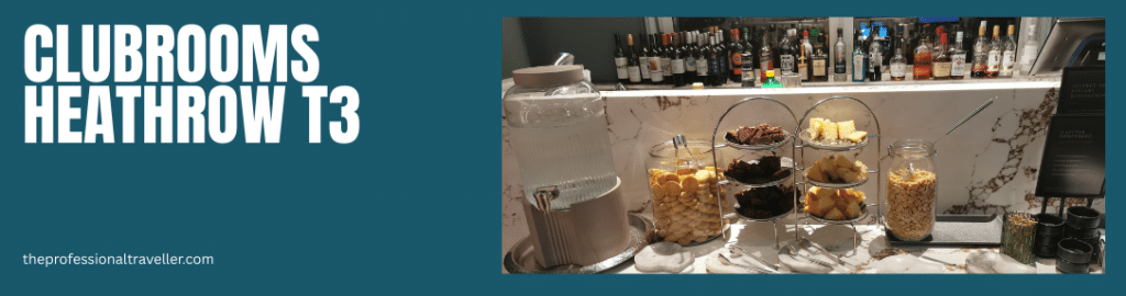 clubrooms heathrow terminal 3 cold food selection showing shortbread, lemon cake, brownies