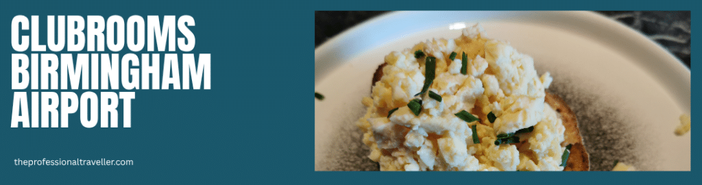 clubrooms birmingham airport image showing scrambled egg on toast