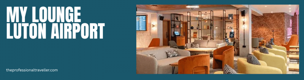 my lounge luton airport image showing sofa seating and flight display board