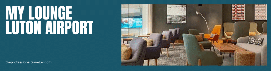 my lounge luton airport image showing seating by the window - upholstered chairs and cushions