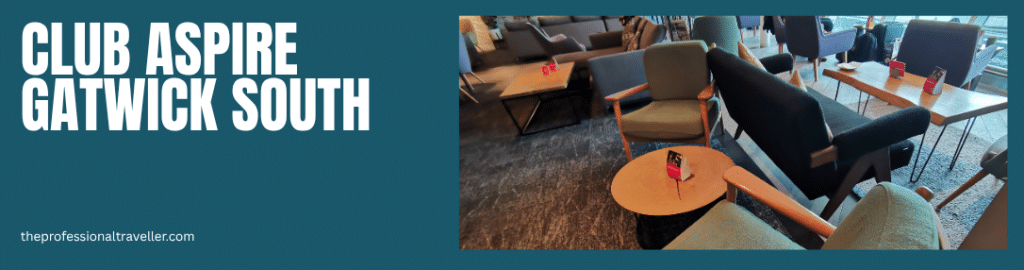 aspire lounge gatwick south terminal image showing tables and chairs